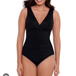 M3 - # 73 Embrace Your Curves Black One Piece Swimsuit, size small 4-6